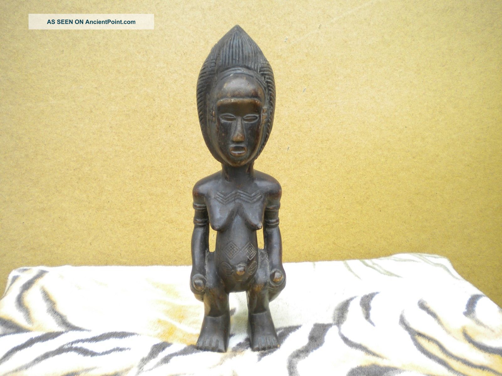 African Eket Tribe Mother Guardian Wood Carving Sculptures & Statues photo