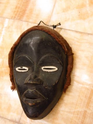 African Rare Old Antique Mask Art Spirit Coast Tribe Folk Tribal Congo A Fine Nr photo