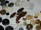 Collection Of Vintage And Antique Buttons - Coat & Dress Buttons - Metal & Wood Buttons photo 4