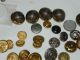 Collection Of Vintage And Antique Buttons - Coat & Dress Buttons - Metal & Wood Buttons photo 6