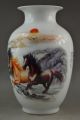 8.  56 Inch Old Rare Porcelain Painting 8 Fine Horse Running Noble & Showily Vase Porcelain photo 1