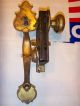 Antique 1920s Solid Brass Entry Door Lockset Handle Glass Knob - Dead Bolt - Mortise Door Knobs & Handles photo 3