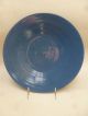 19th Or 18th Century Chinese Blue Monochrome Plate Bowl Plates photo 9