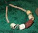 Ancient Neolithic Beads Carnelian,  Stone,  Egyptian 4 Green Faience,  Old Pipestone Neolithic & Paleolithic photo 1