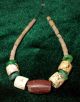Ancient Neolithic Beads Carnelian,  Stone,  Egyptian 4 Green Faience,  Old Pipestone Neolithic & Paleolithic photo 3