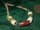 Ancient Neolithic Beads Carnelian,  Stone,  Egyptian 4 Green Faience,  Old Pipestone Neolithic & Paleolithic photo 4
