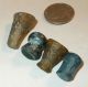 Ancient Roman Beads,  Patina Glass,  4 Bell Shape 200ad Roman photo 2