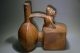 Pre Columbian Double Chamber Warrior Figure Ceramic Vessel Wtl Test Inca Empire Figurines photo 2