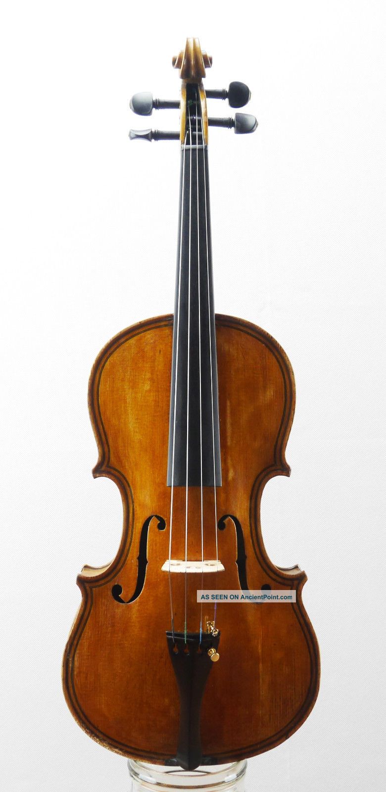 Antique Italian Valter Bisogno Anno 1909 Labeled 4/4 Old Master Violin String photo