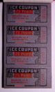 Ice Coupon Booklet - Gainesville Ice And Cold Storage Company (florida) C1940 ' S Ice Boxes photo 2