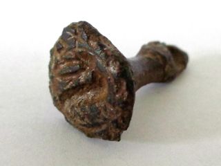 Medieval Bronze Lamb Of God Chess Piece Seal photo