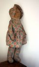 ❢naive Primitive Folk Art Fabric Cloth Creapy Stuffed Doll Early Old Antique ை Primitives photo 10