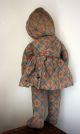 ❢naive Primitive Folk Art Fabric Cloth Creapy Stuffed Doll Early Old Antique ை Primitives photo 11