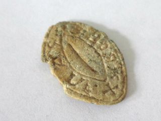 Medieval Double Sided Lead Seal photo