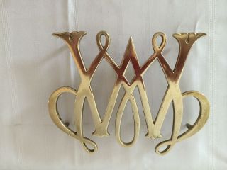 Vintage Brass Virginia Metalcrafters William & Mary Cypher photo
