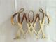 Vintage Brass Virginia Metalcrafters William & Mary Cypher Trivets photo 2
