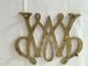 Vintage Brass Virginia Metalcrafters William & Mary Cypher Trivets photo 3