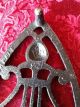Vintage Lyre And Pineapple Trivet Footed Cast Iron Virginia Metalcrafters 9 - 21 Trivets photo 5