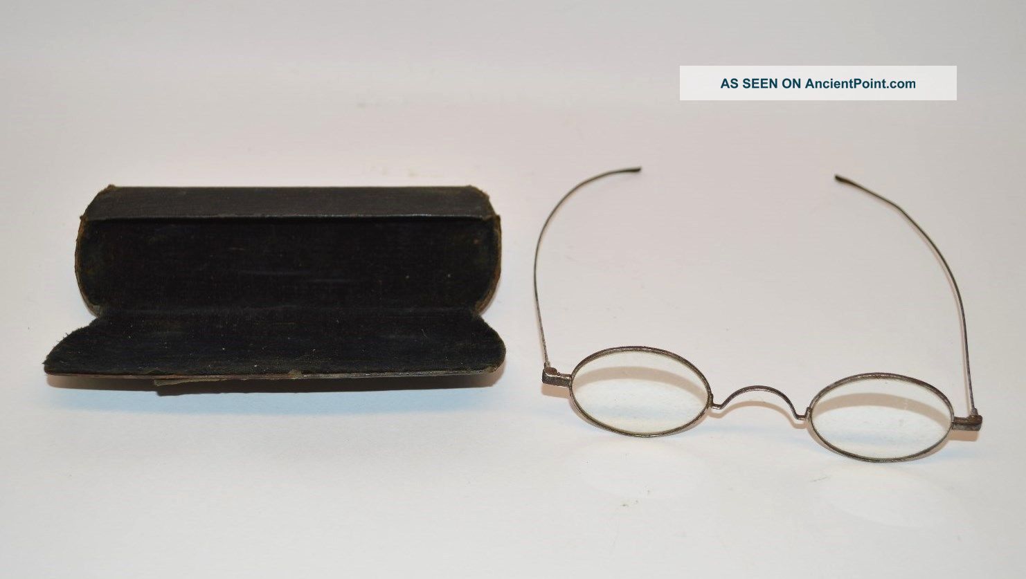 Antique Eye Glasses Specticles With Case Optical photo