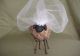 Primitive Folk Art Handmade Polymer Clay Country Sheep Wedding Couple Doll Set Primitives photo 6