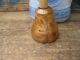 Early Antique Wood Bell Shaped Masher Butter Yellow Milk Paint Primitives photo 2