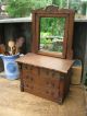 Early Antique Doll Dresser And Wash Stand Hand Made Primitives photo 5