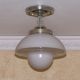 ((deco) Vintage Ceiling Lamp Light Glass Shade Fixture Kitchen Bath Hall Chandeliers, Fixtures, Sconces photo 1