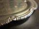 2 Vintage Silverplate Ornate Trays: Hong Kong,  Scroll/scrolls Pattern: Etched Platters & Trays photo 9
