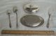 Yeoman Plate Butter Dish And Rogers Bros Silverplate Utensils Flatware & Silverware photo 1