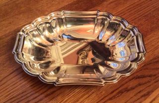 Vintage Newport Gorham Silver Plate - Oval Serving Tray Shallow Bowl photo