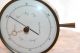 Vintage Mid Century Teakwood Brass Barometer Thermometer Airguide Instrument Co Barometers photo 6