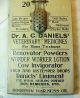 Very Rare Wood Thermometer From Rising Sun Md Pharmacy & Dr Daniels Vet Medicine Other photo 2