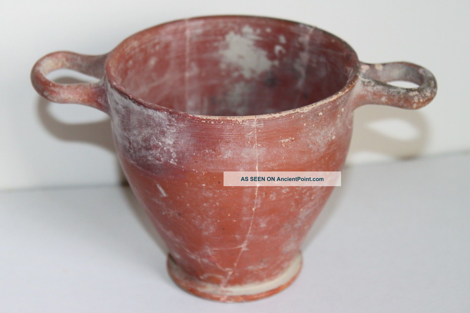 Ancient Greek Hellenistic Pottery Skyphos 3rd Century Bc Greek photo