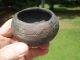 Native American Style Clay And Crushed Shell Engraved Pottery Bowl Bowls photo 3