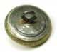 Antique Glass In Metal Button Acorn In Brass 9/16 