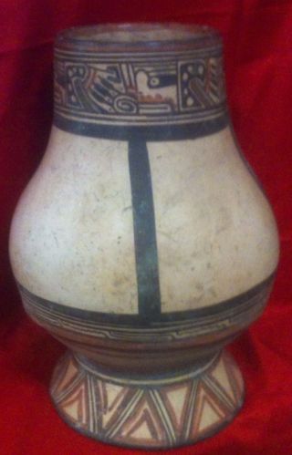 Inca Treasures Pre Columbian Nicoyan Urn Terracotta Artifact Art Vessel Coa photo