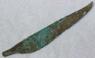 Ancient Celtic Bronze Blade - Uncleaned 2 Bc photo