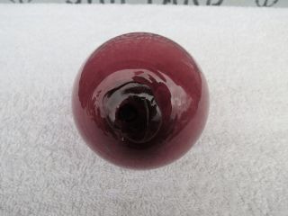 (1204) 3.  10 Inch Diameter Japanese Curio Glass Float Ball Buoy photo