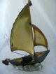 Vintage Mid Century Copper Brass Sail Boat Sculpture Ship Nautical Other photo 3