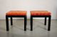 Directional Upholstered Parsons Style Stools Mid-Century Modernism photo 1