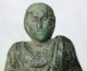 Ancient Huge Roman Bronze Statue Of Senator Holding Pot 300 Ad Roman photo 6