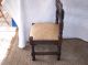Hand Carved Rustic Pine Desk Chair In Buckskin Leather (sc13) Post-1950 photo 5