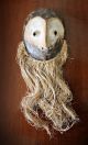 Soulful Lega Bwami Face Mask W/ Conical Eyes & Raffia Beard African Art (drc) Masks photo 1