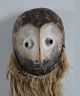 Soulful Lega Bwami Face Mask W/ Conical Eyes & Raffia Beard African Art (drc) Masks photo 2