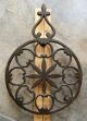 Antique Brass Trivet Flat Footed Feet Made In H.  H.  India Trivets photo 1