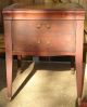 2 - Antique Leather Top Mahogany End Tables/night Stands,  Pick - Up Only. 1900-1950 photo 1