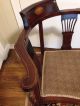 Gorgeous Antique Corner Chair Mahogany Beige Fabric Condition 1900 - 50 1900-1950 photo 1