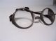 Antique A.  O.  Safety Glasses Wire Mesh Side Shields Strap 100% Steampunk Optical photo 2