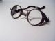 Antique A.  O.  Safety Glasses Wire Mesh Side Shields Strap 100% Steampunk Optical photo 3
