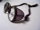 Antique A.  O.  Safety Glasses Wire Mesh Side Shields Strap 100% Steampunk Optical photo 4